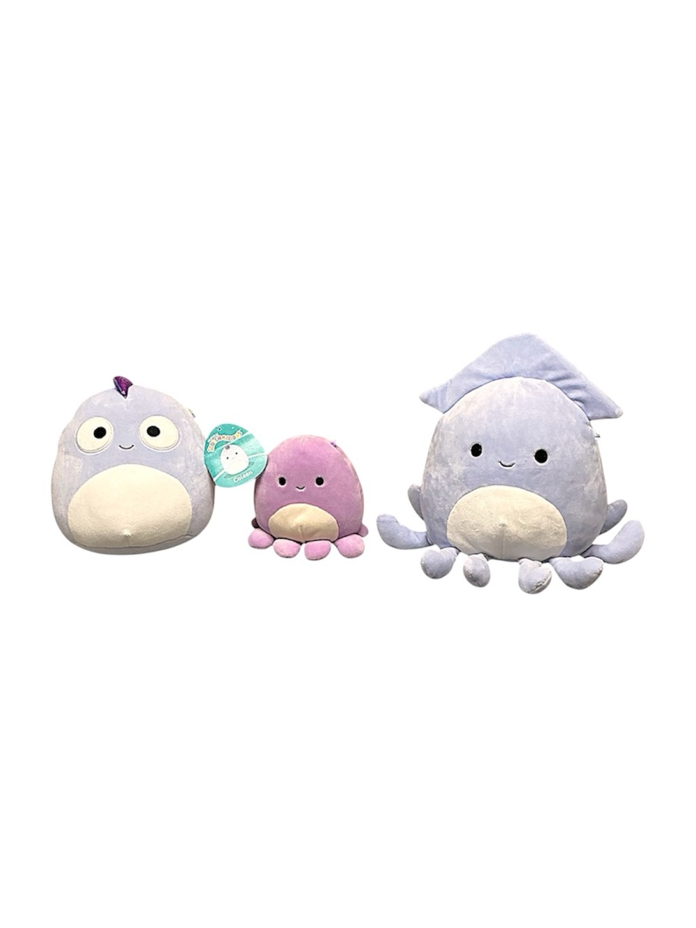 Squishmallows Chameleon & Octopus & Squid